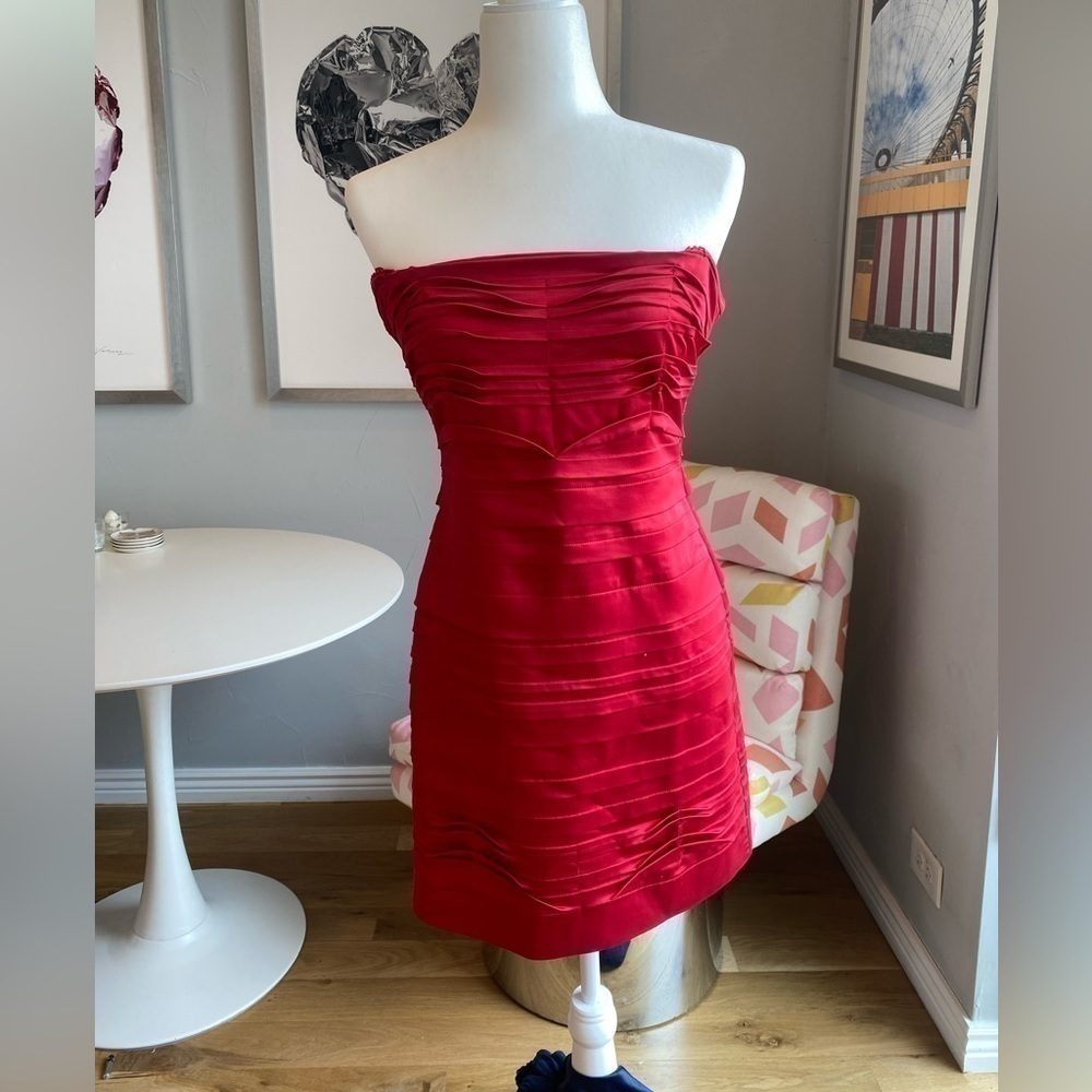 BCBG Red Dress Size Small